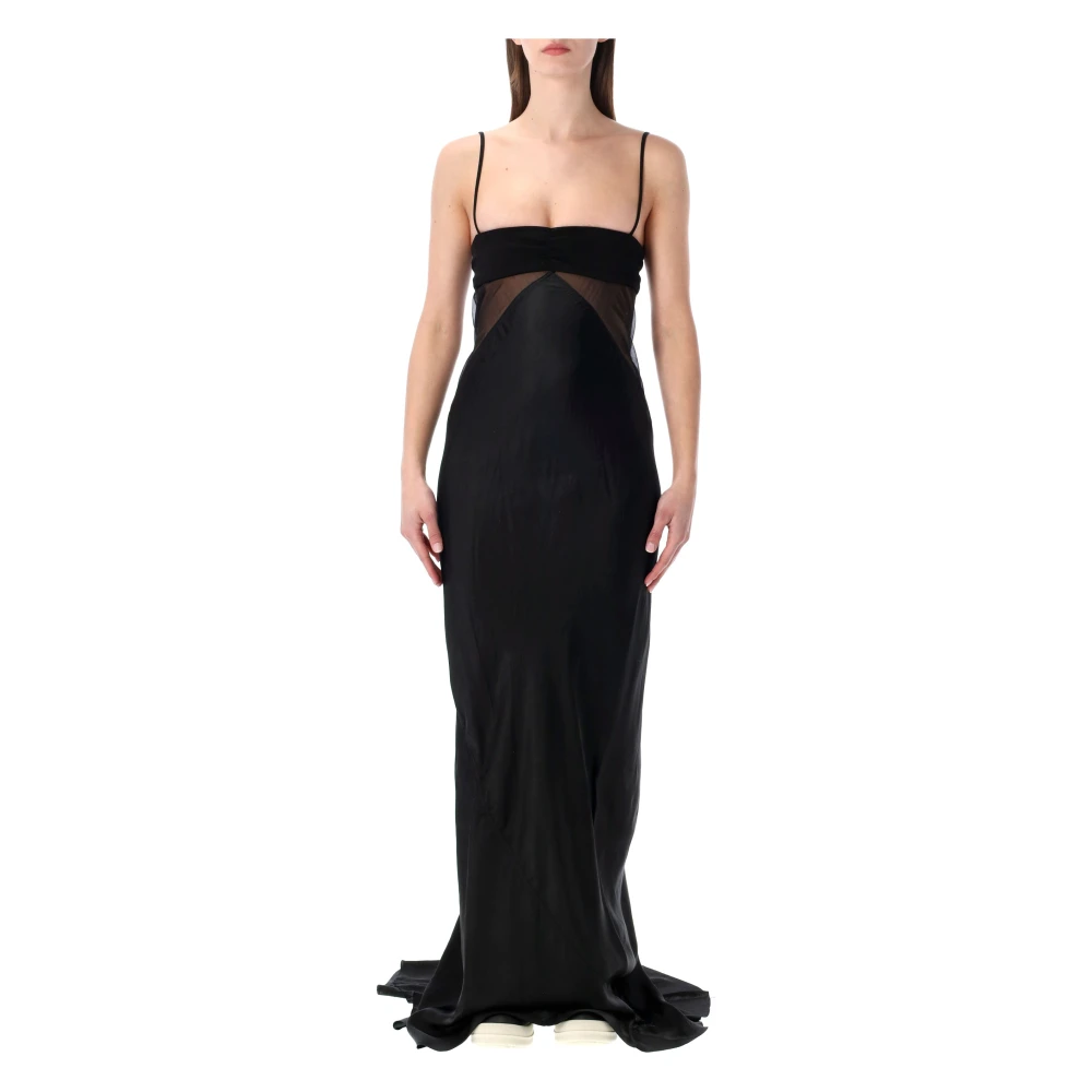 Rick Owens Black Gowns, Female, S, Combo Slip Dress