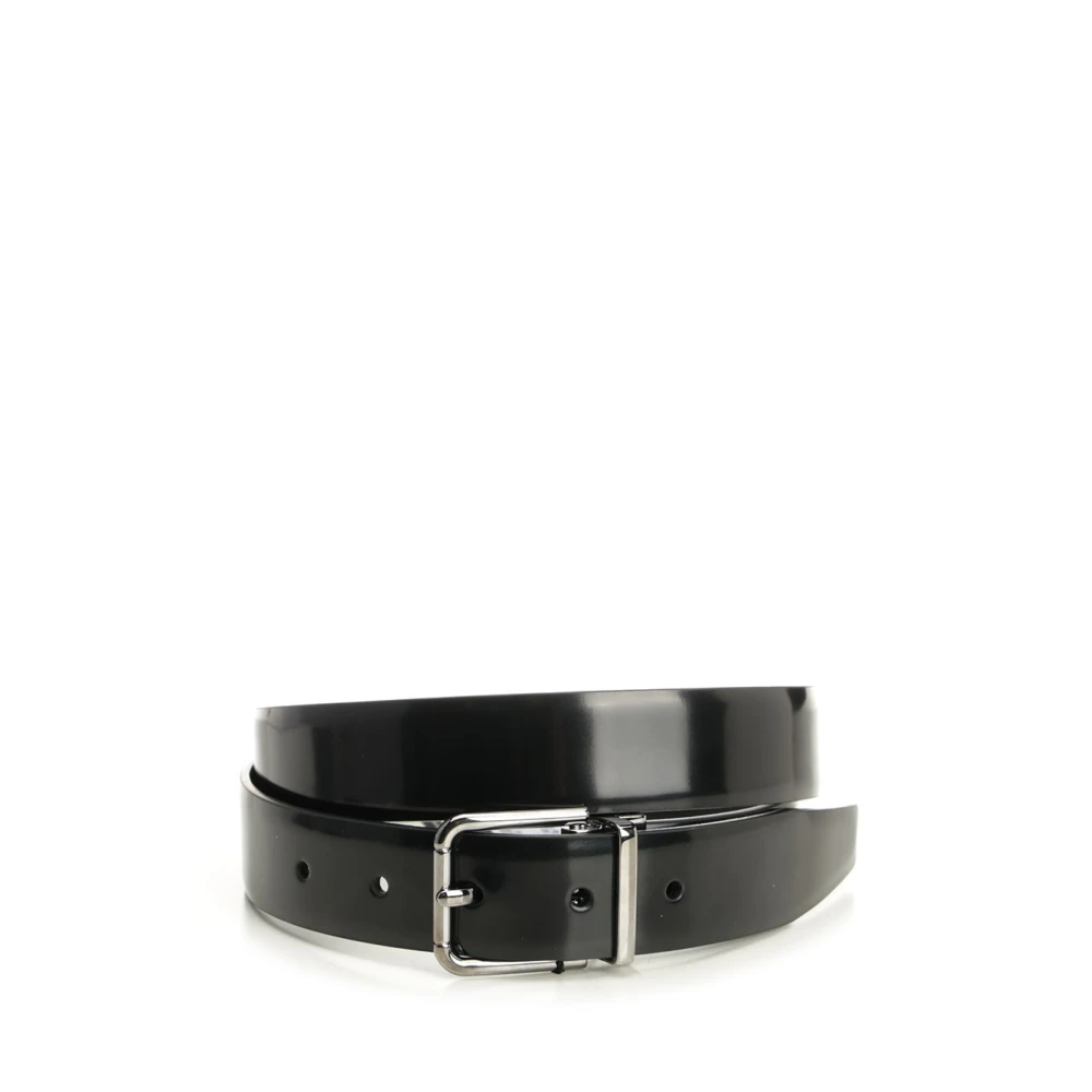 Dolce&Gabbana Men's Black Leather Belt Inch Size 42 - Mytheresa - Image 3