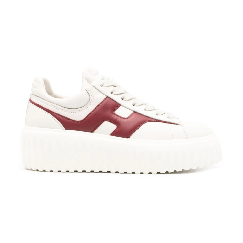 Hogan Chunky Sneakers Bordeaux Röd White, Dam