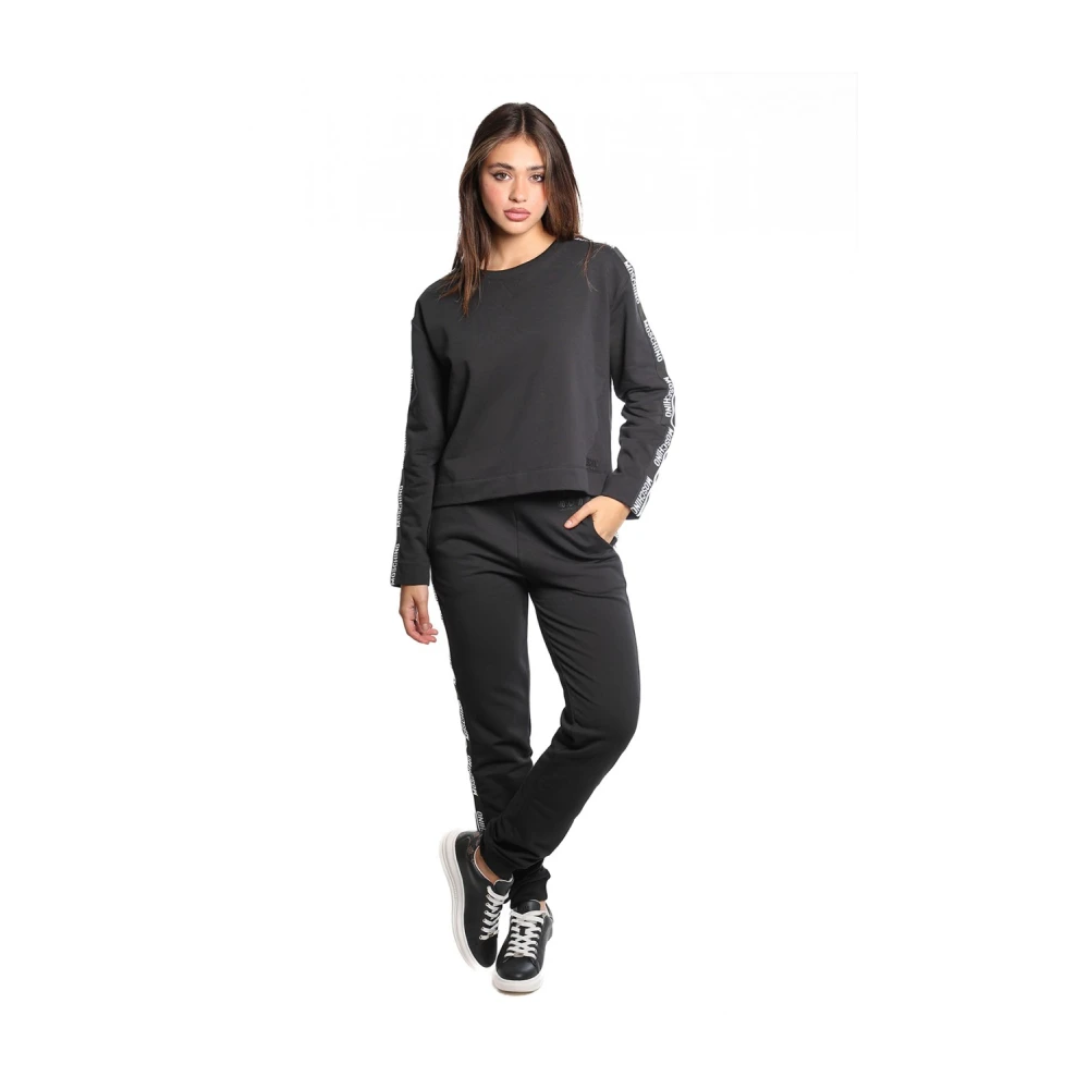 Moschino Zwarte Katoenmix Sweatshirt V6A1794 4424 Black Dames