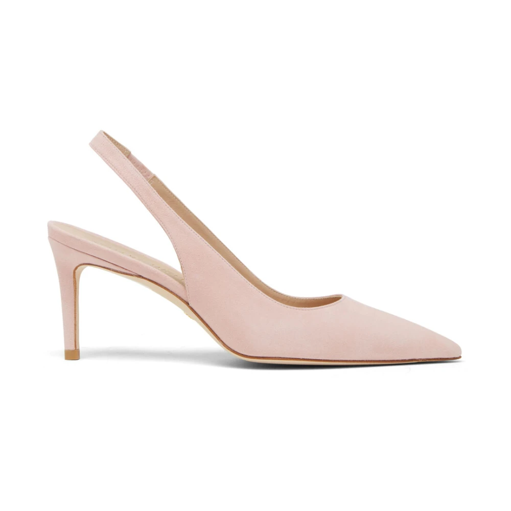 Stuart Weitzman Sofistikerad Mocka Slingback Pump Beige, Dam