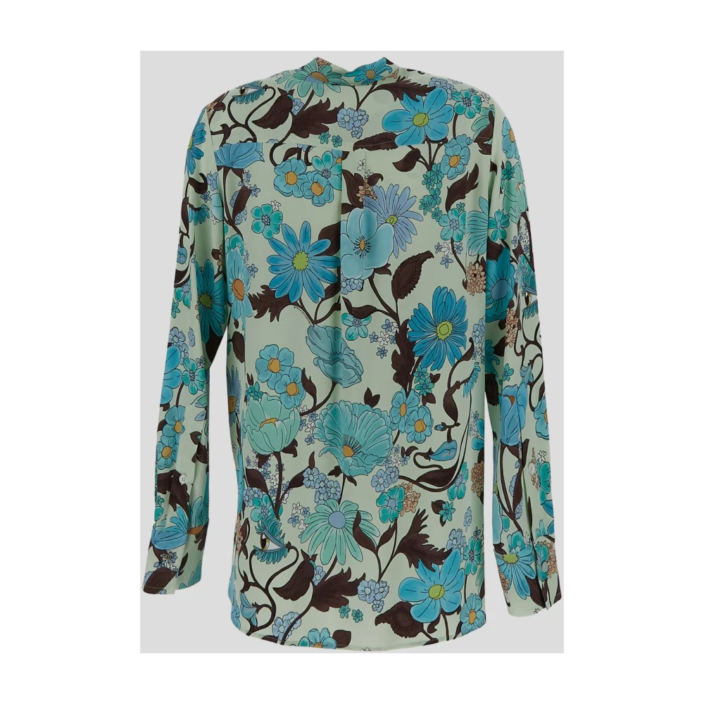 Stella Mccartney Viscose Tuinprint Shirt Multicolor Dames