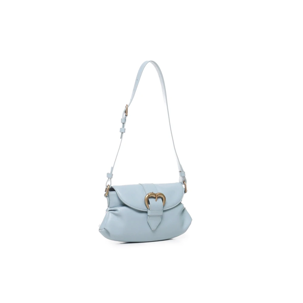 pinko Hartvormige Flap Tas in Suikerpapier Blue Dames