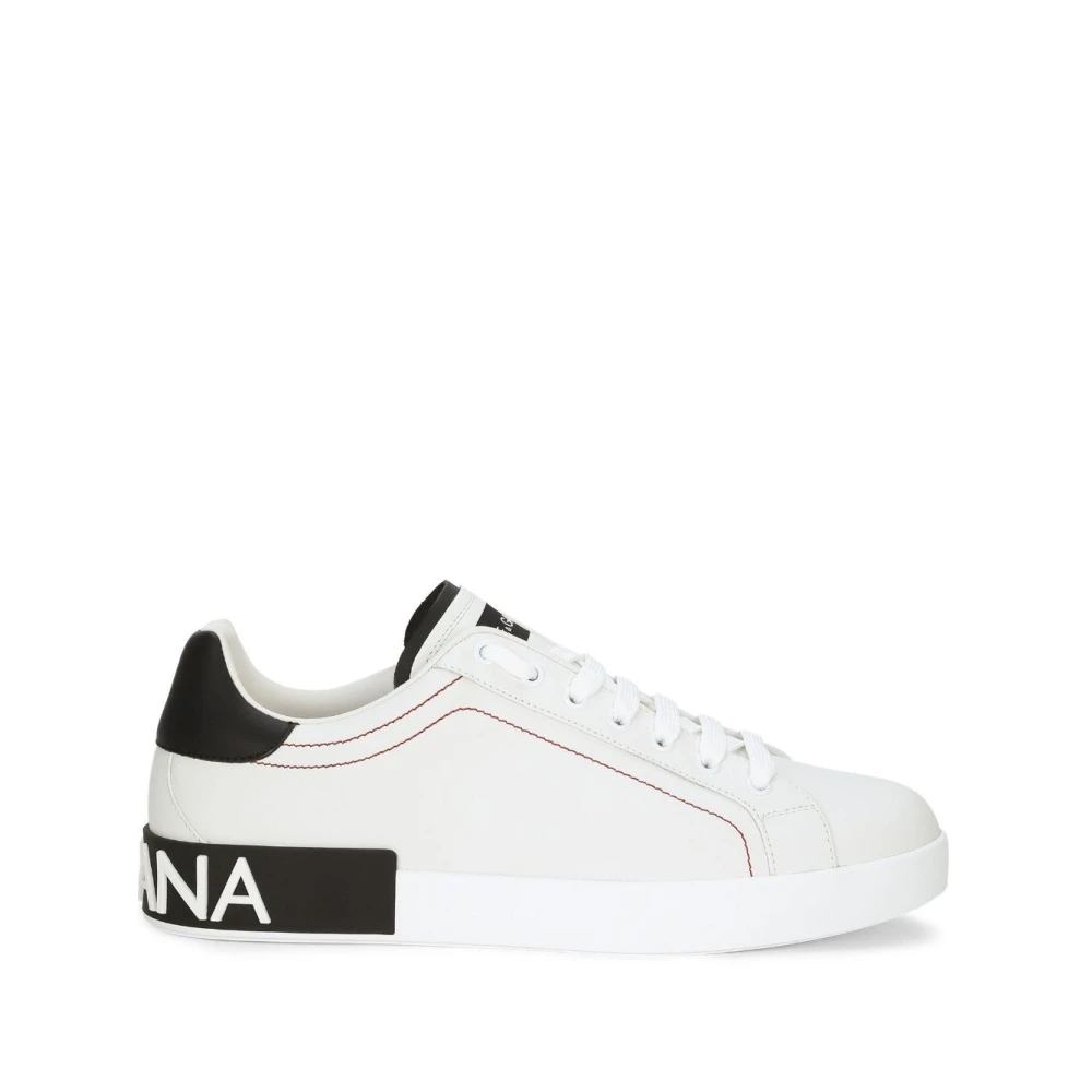 Dolce & Gabbana Men's White Portofino Trainers - Sneakers - 7 Uk - Shoes