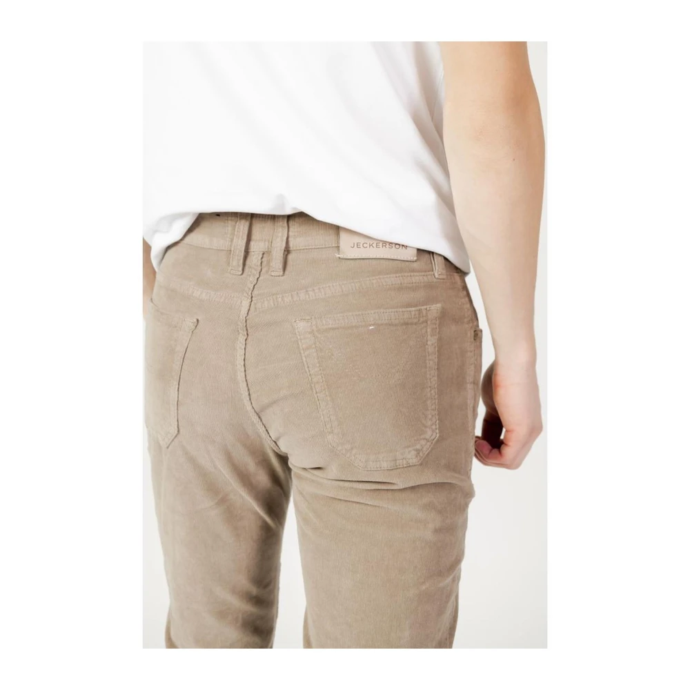 Jeckerson Slim Katoen Beige Jeans Broek Beige Heren