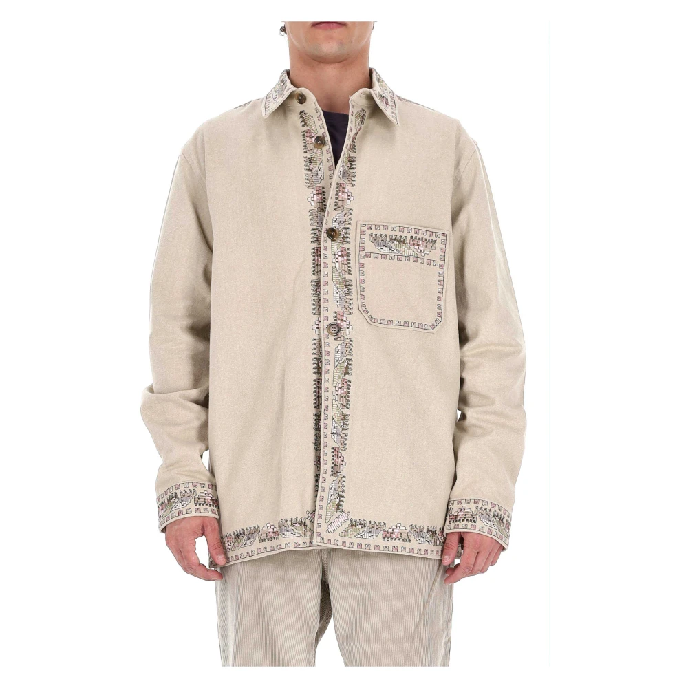 Isabel Marant Men's Beige Light Jackets, L, Light Jacket