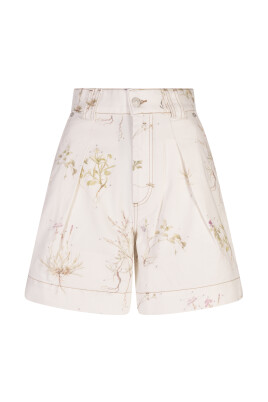 printed-white-denim-shorts