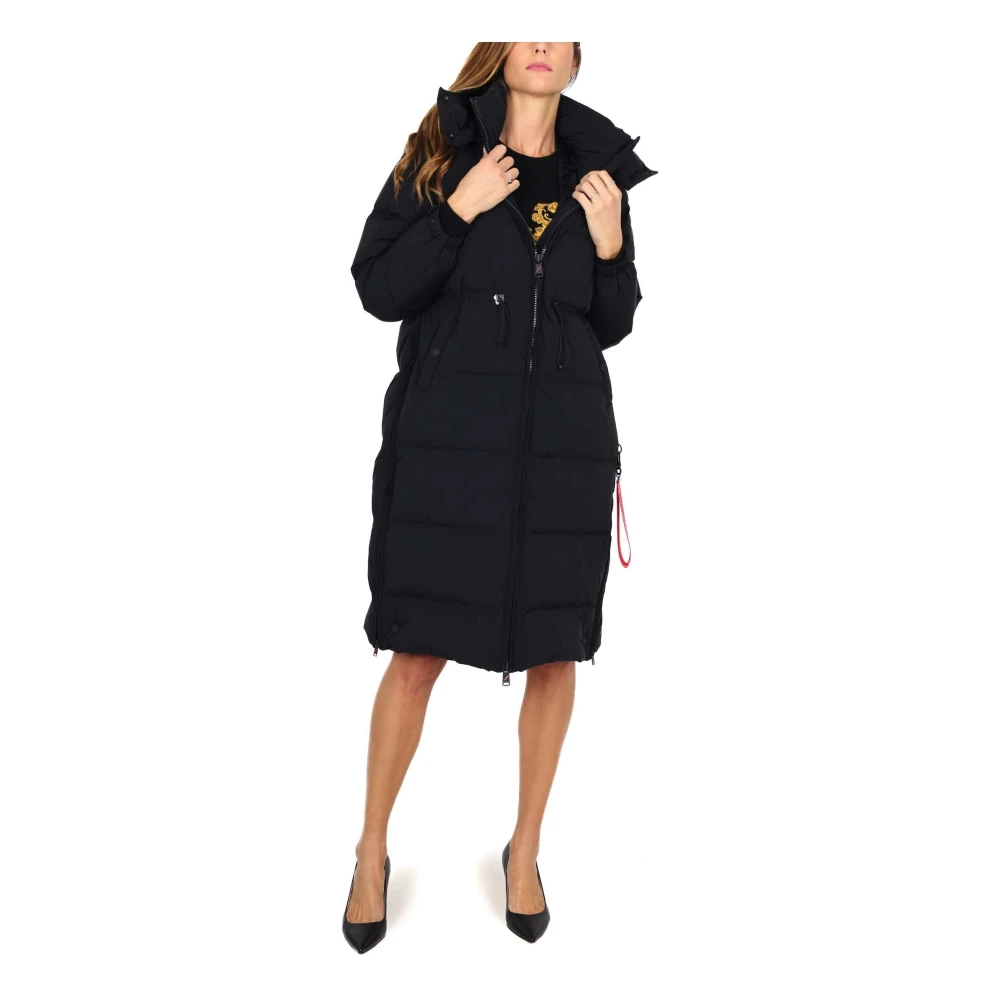 Afterlabel Lange gewatteerde winterjas zwart Black Dames