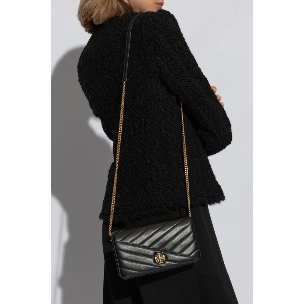 TORY BURCH Kira Chain Wallet Black Dames