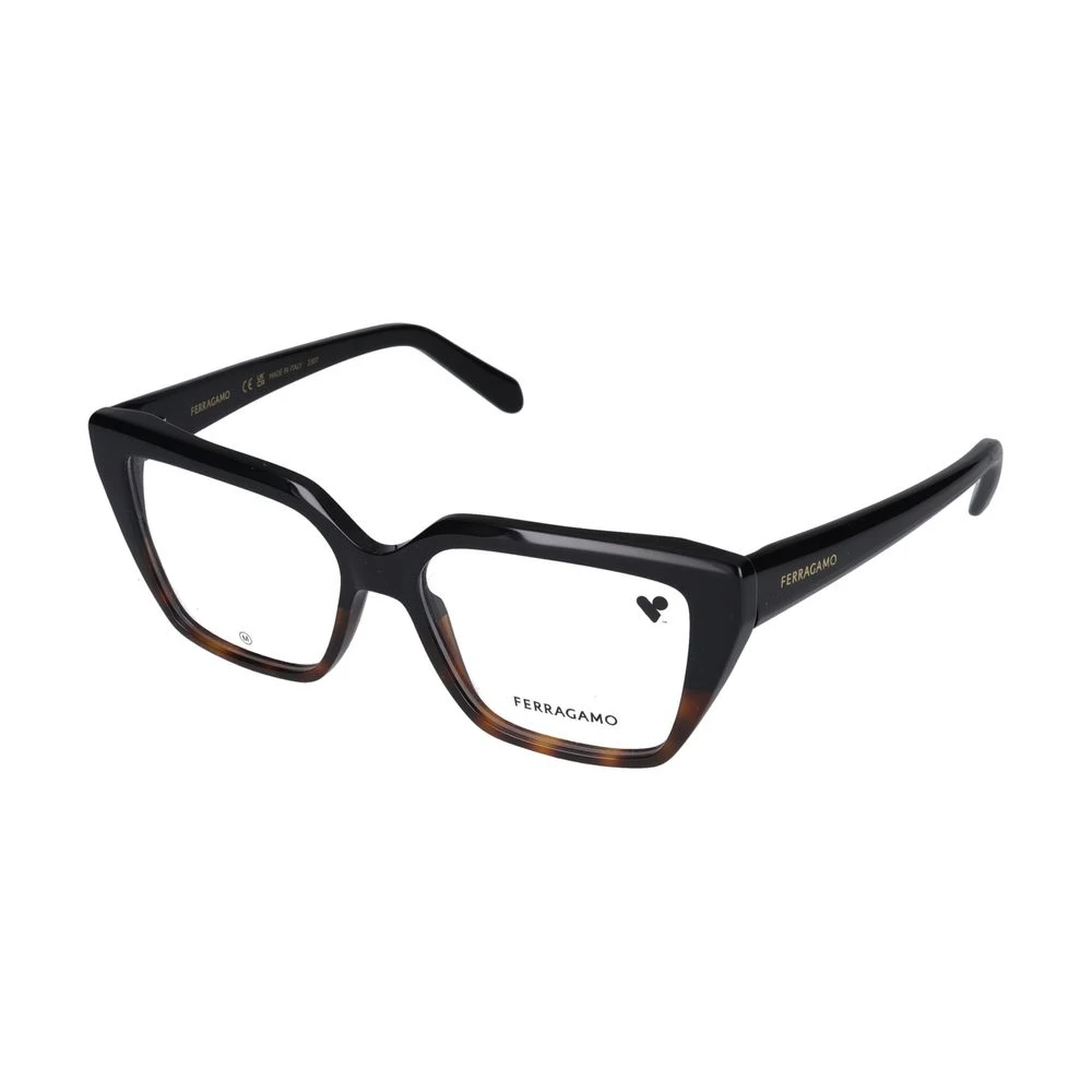 Ferragamo Women's Multicolor Glasses, 53 Mm, Stylish Eyeglasses Black/Tortoise