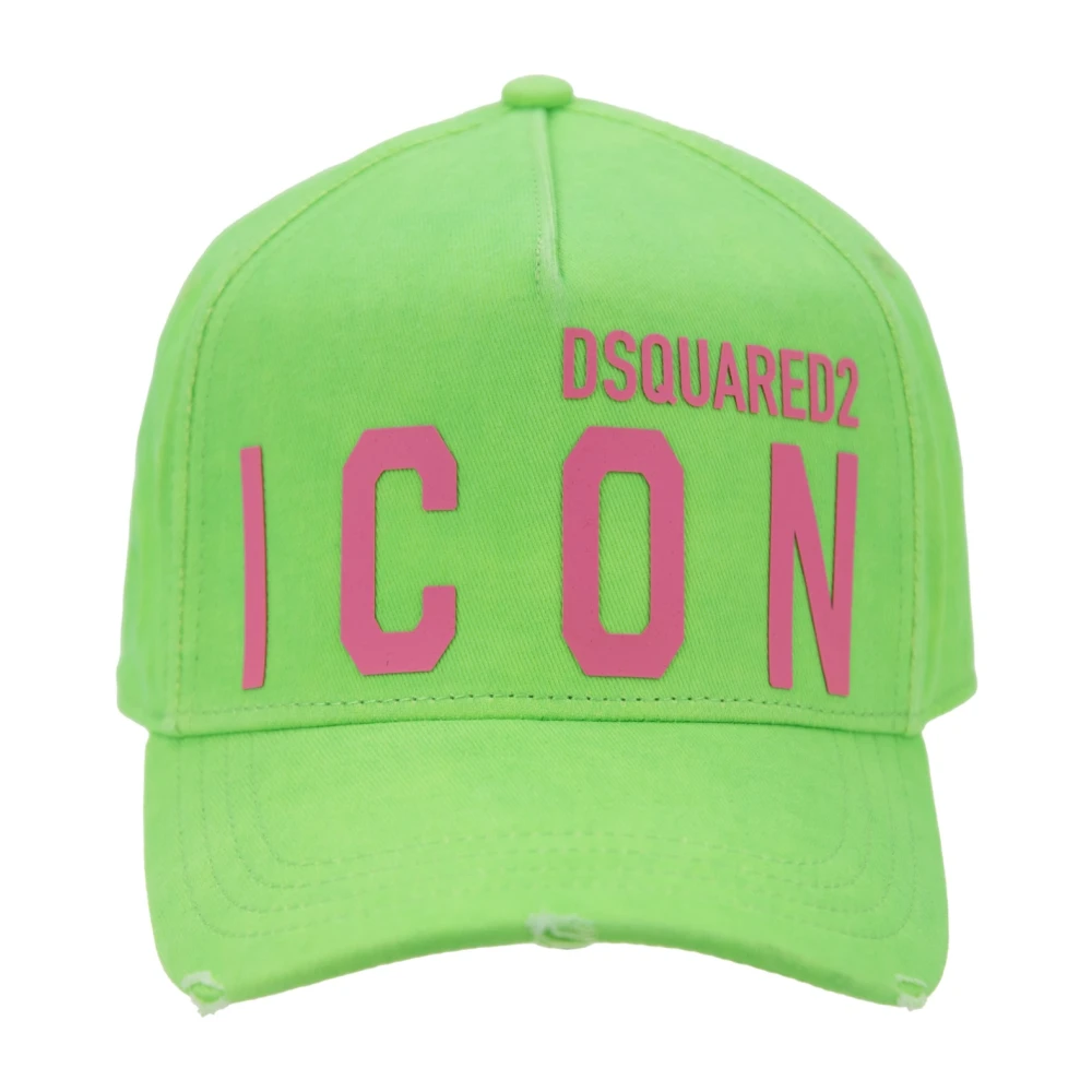 Dsquared2 Unisex Green Hats & Caps, One Size, Icon Baseball Cap With Buckle