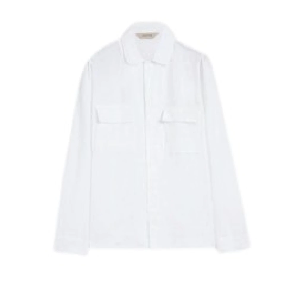 Aspesi Men's White Casual Shirts, M, Cotton Shirt