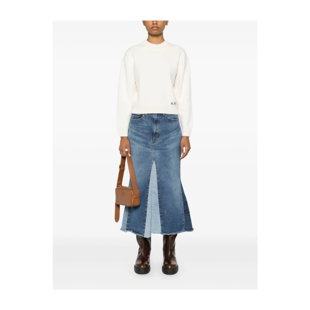 A.p.c. Trui met ronde hals Beige Dames