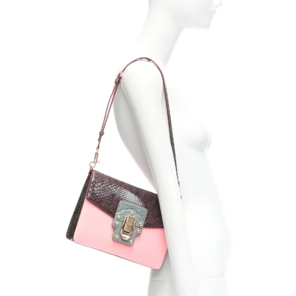 Dolce & Gabbana Pre-owned Leather shoulder-bags Pink Dames
