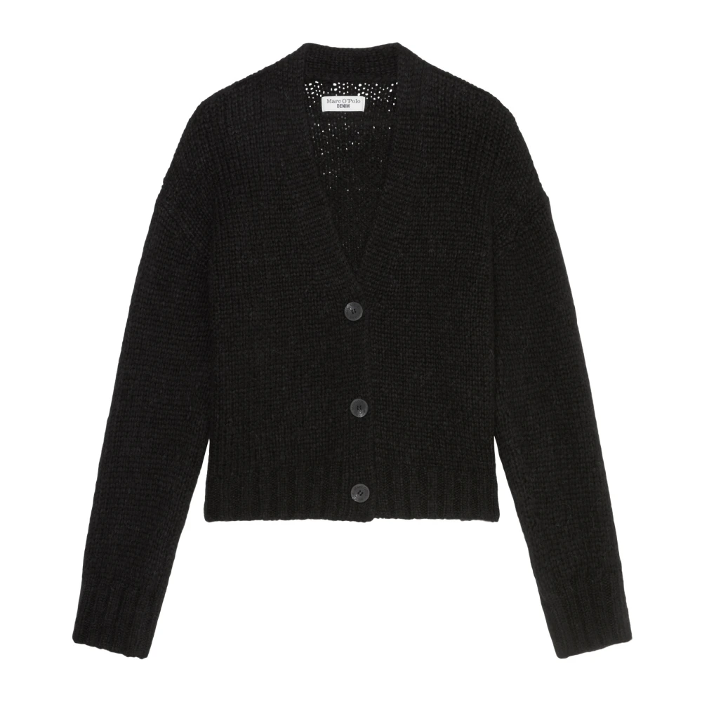 Marc O'Polo V-hals vest relaxed Black Dames