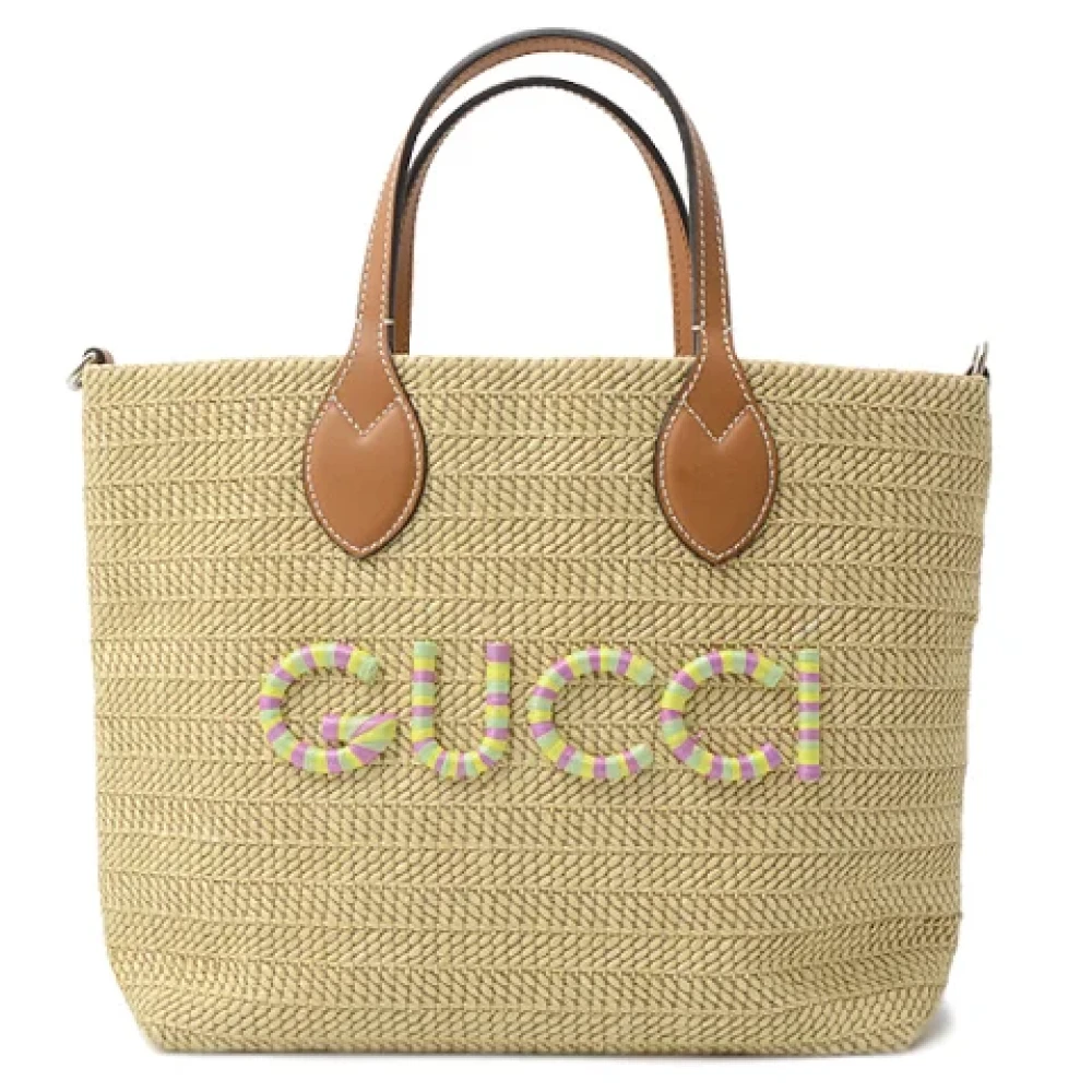 Gucci Vintage Pre-owned Fabric gucci-bags Brown Dames