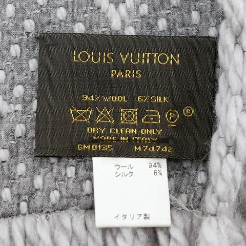 Louis Vuitton Vintage Pre-owned Logomania Sjaal Gray Dames