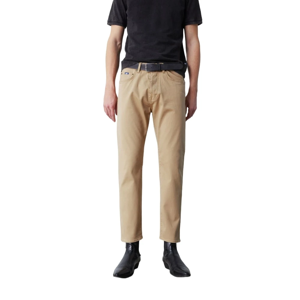 GAS Klassieke Denim Jeans met 5 Zakken Beige Heren