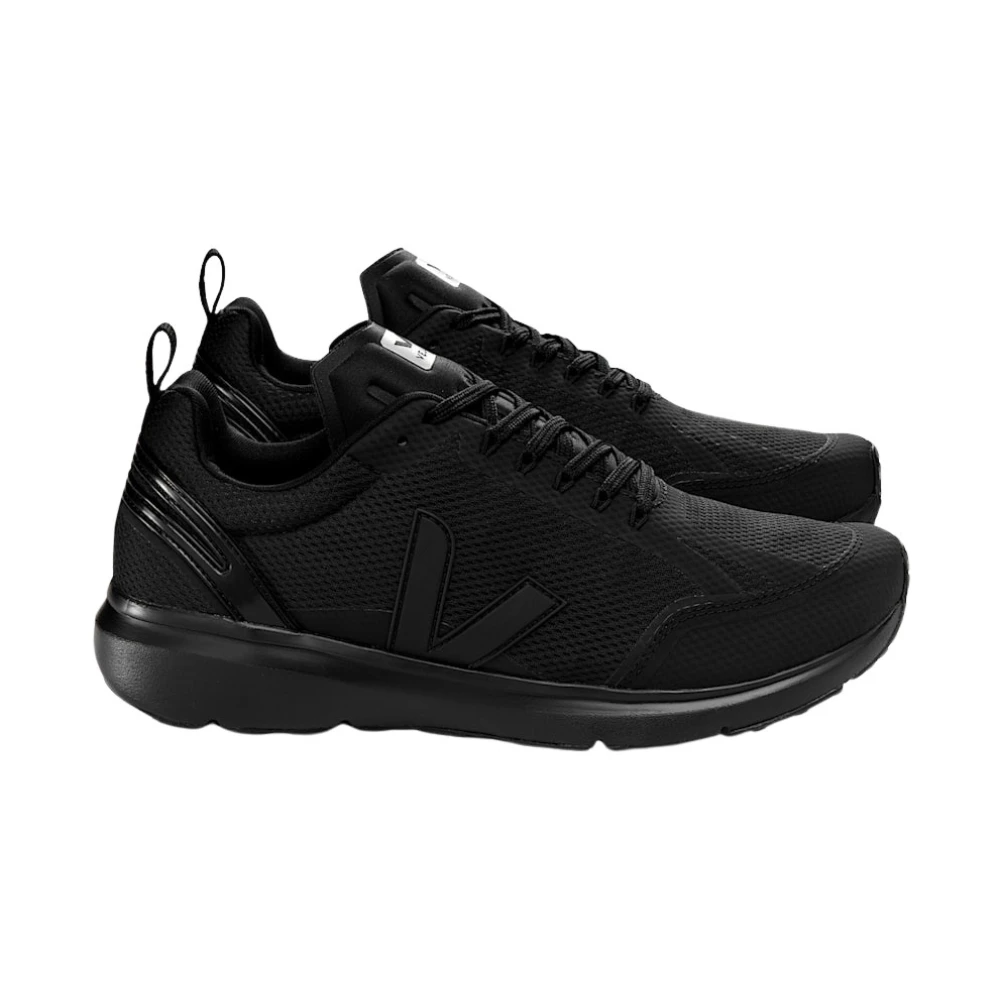 Veja V-10 Leather Sneaker unisex Schoenen Zwart