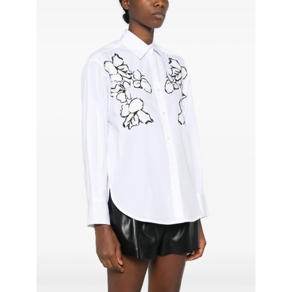 Ermanno Scervino Optische Witte Shirt Mf010 White Dames