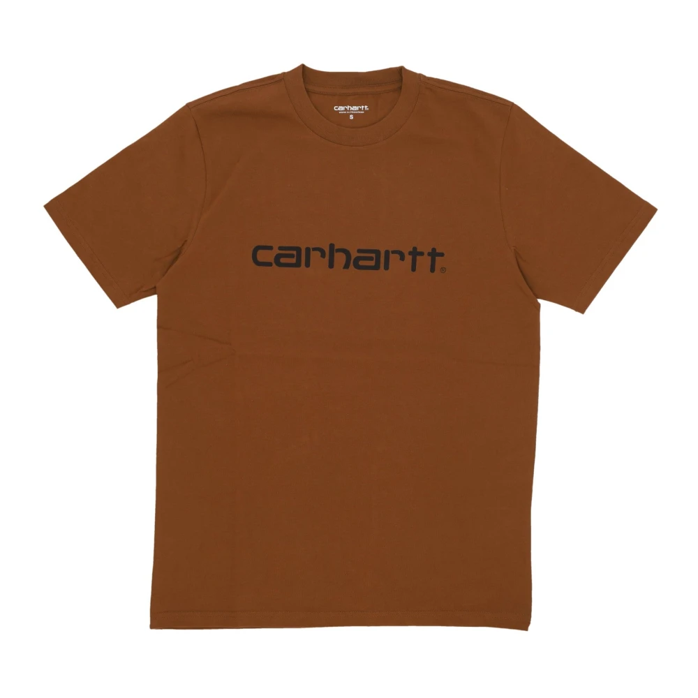 Carhartt WIP Script Tee Diep H Bruin Zwart Brown Heren