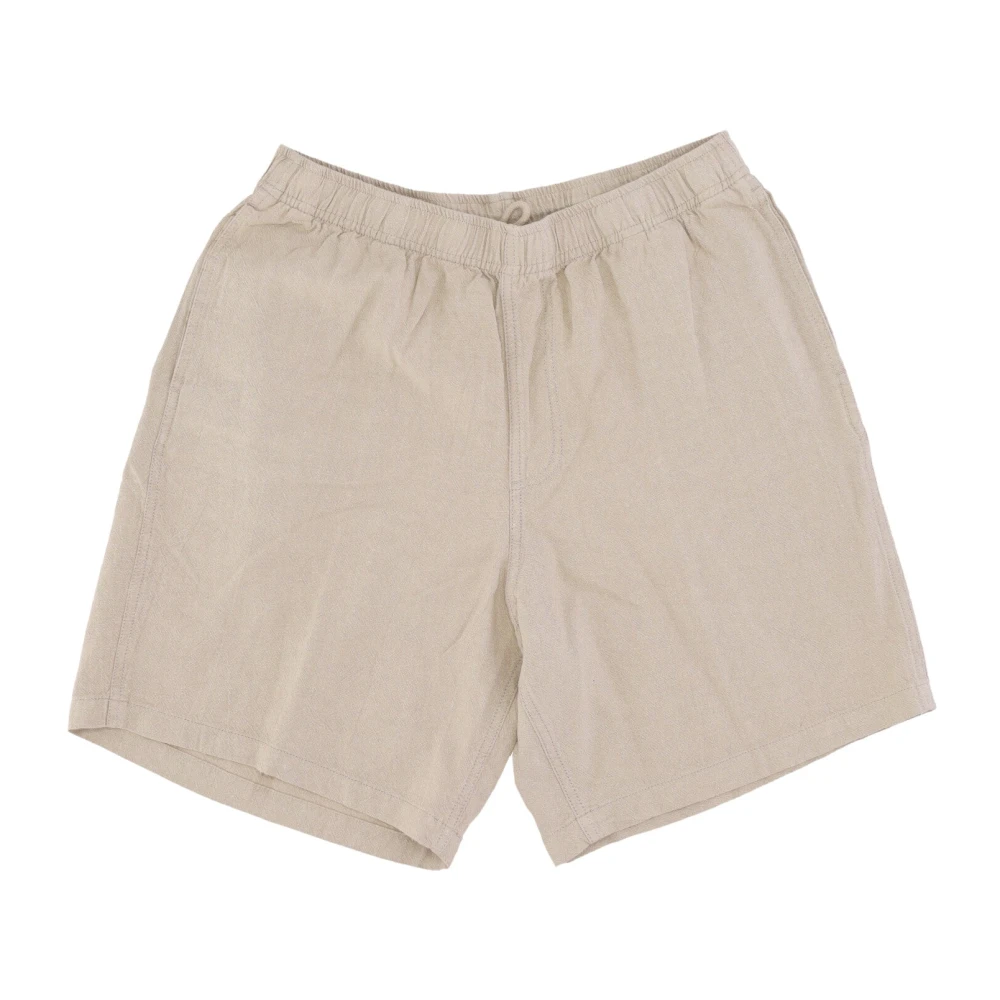 Obey Linnen Korte Broek Haver Beige Heren