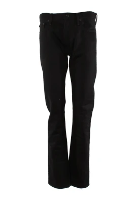Svarta Slim Jeans med Enkel Pil