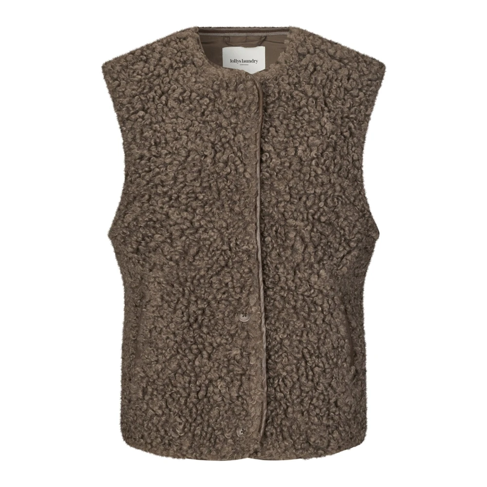 Lollys Laundry Women's Brown Vadall Vest - Waistcoats - L - Jackets