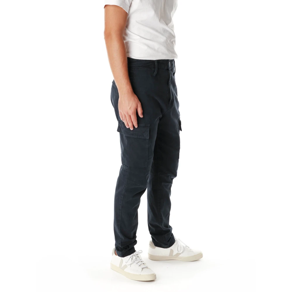 Stone Island Tapered Fit Cargo Pants Blue Heren