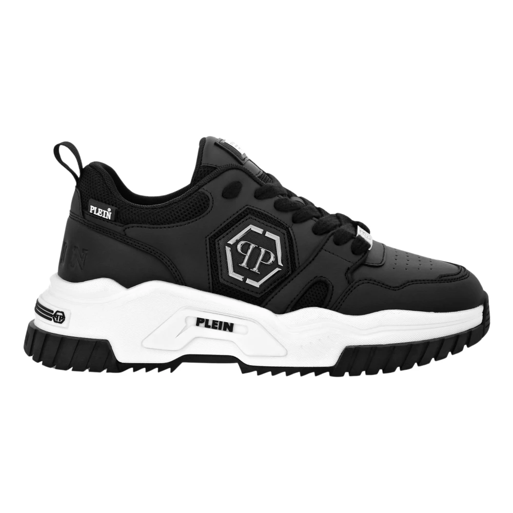 Philipp Plein Unisex Black Predator Trainers Hexagon - Sneakers - 10 Uk - Shoes