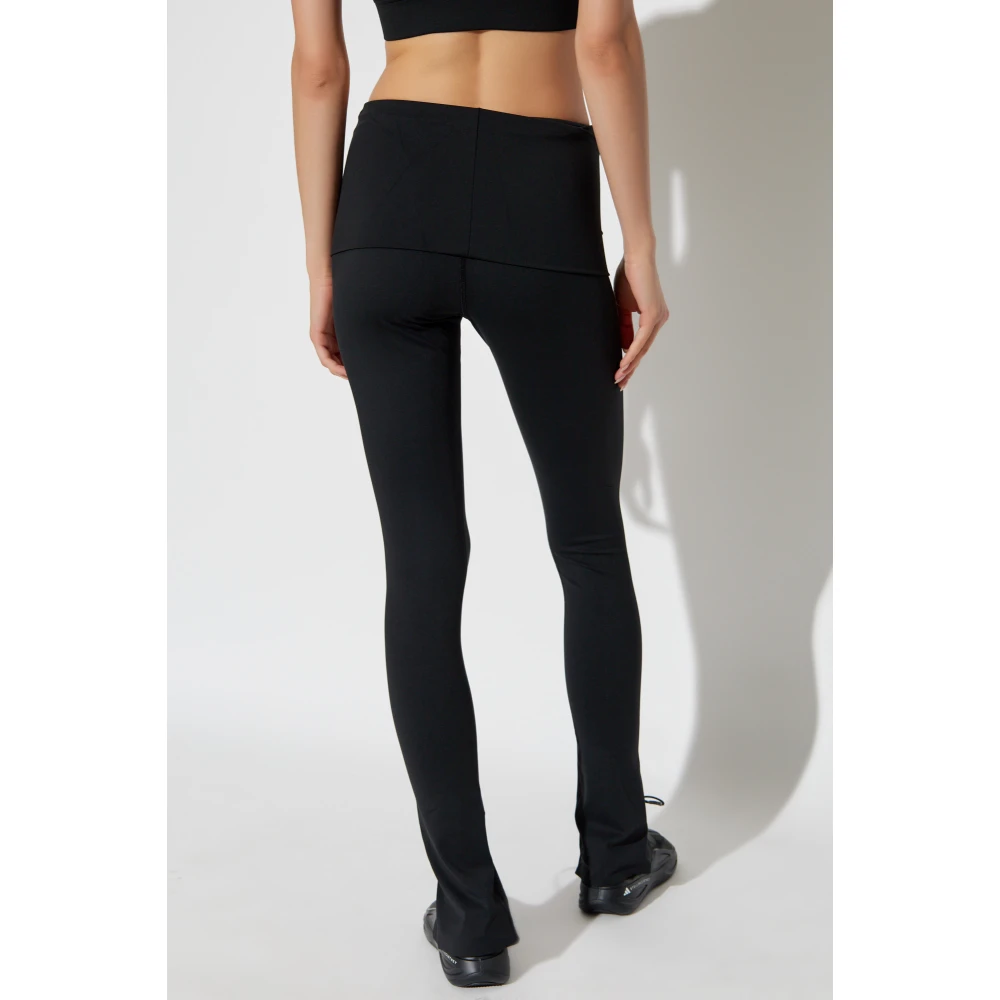 adidas by stella mccartney Leggings met uitsnijdingen Black Dames