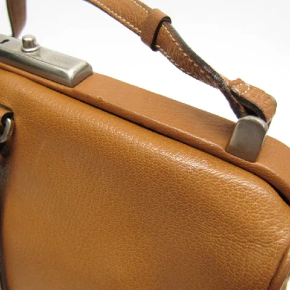 Prada Vintage Pre-owned Leather prada-bags Brown Dames