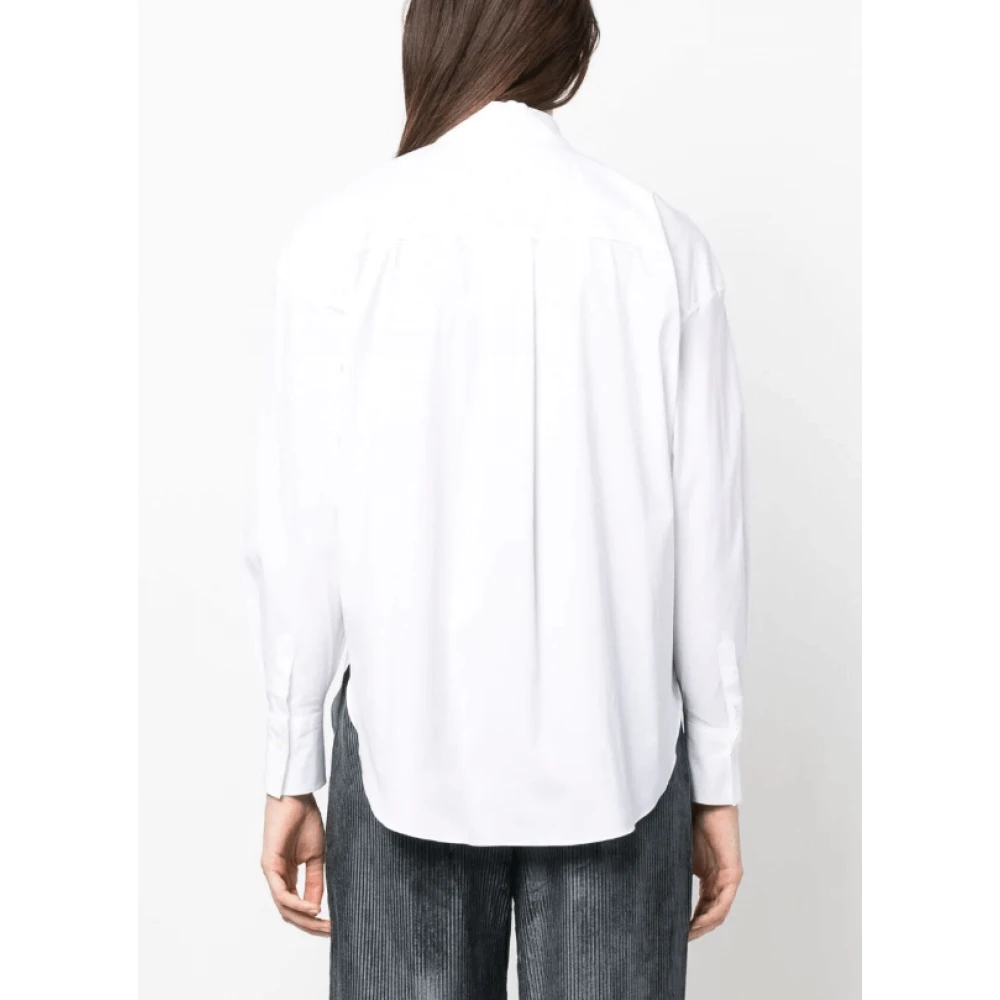 BRUNELLO CUCINELLI Monili kraalversierde poplin shirt White Dames