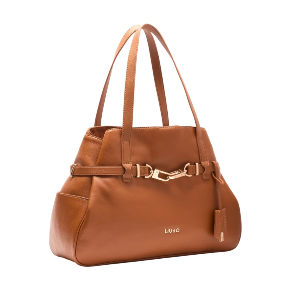 Liu Jo Stijlvolle Tote Tas met Ritsvak Brown Dames