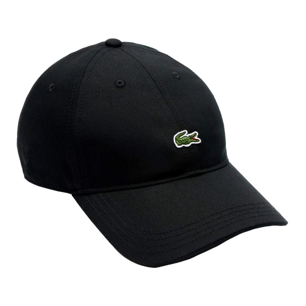 Lacoste Men's Black Hats & Caps, One Size, Unstructured Cap With Small Logo