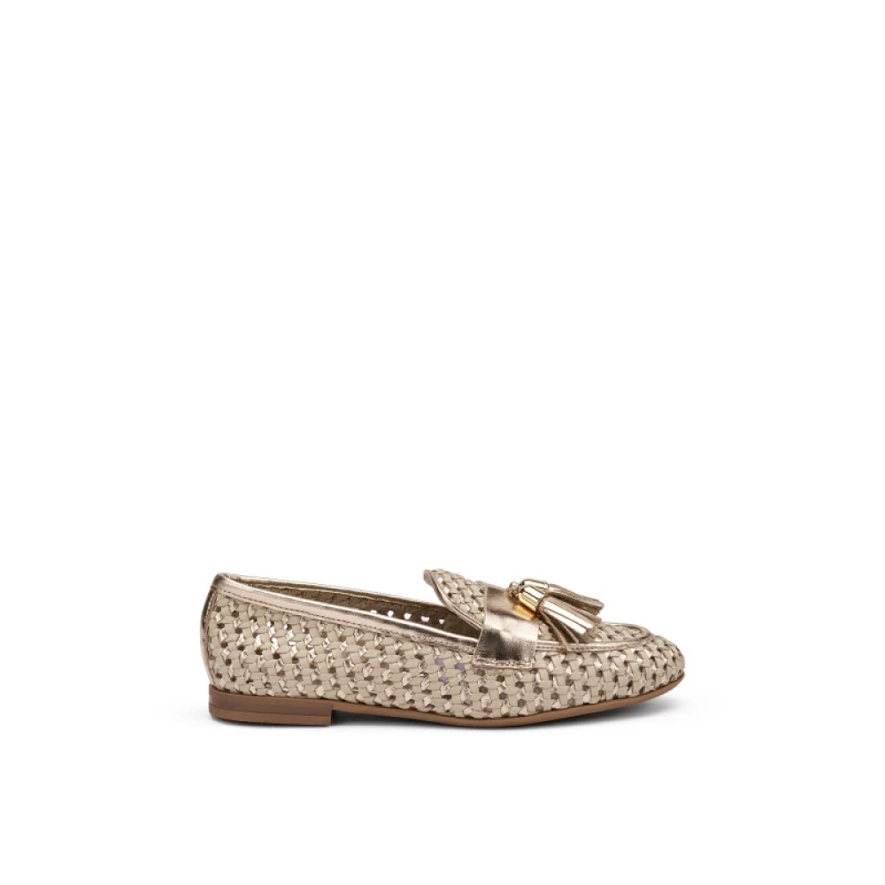 Frau Yellow Loafers, Female, 6 Uk, Mocassino Intrecciato Con Nappina