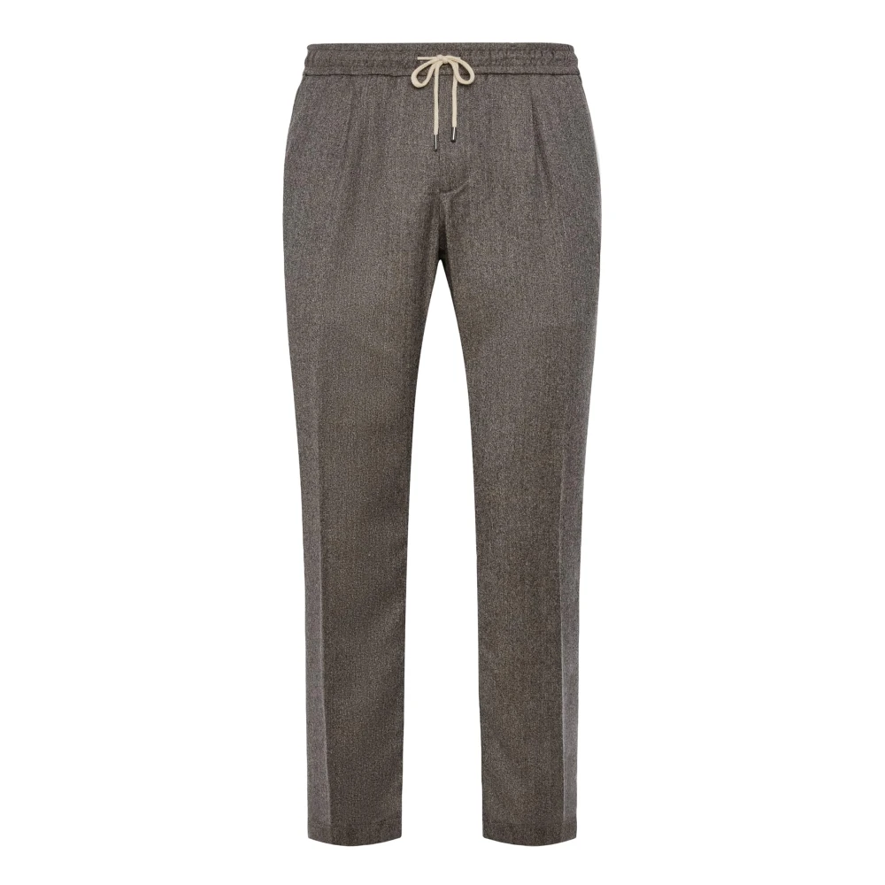 Boggi Milano City Broek van Flanel Beige Heren
