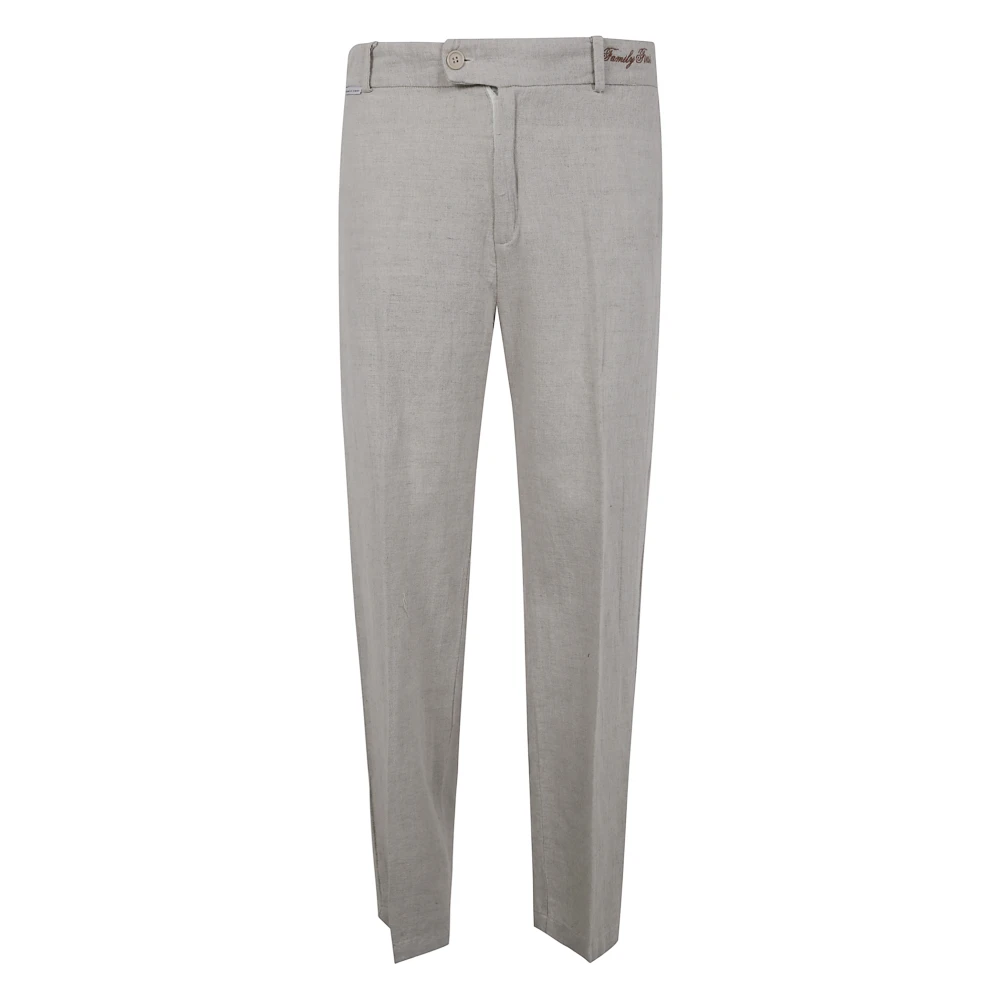 Family First Linnen broek Gray Heren