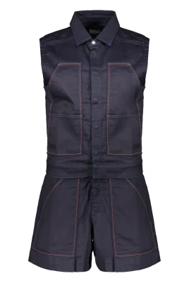 Short Denim Jumpsuit