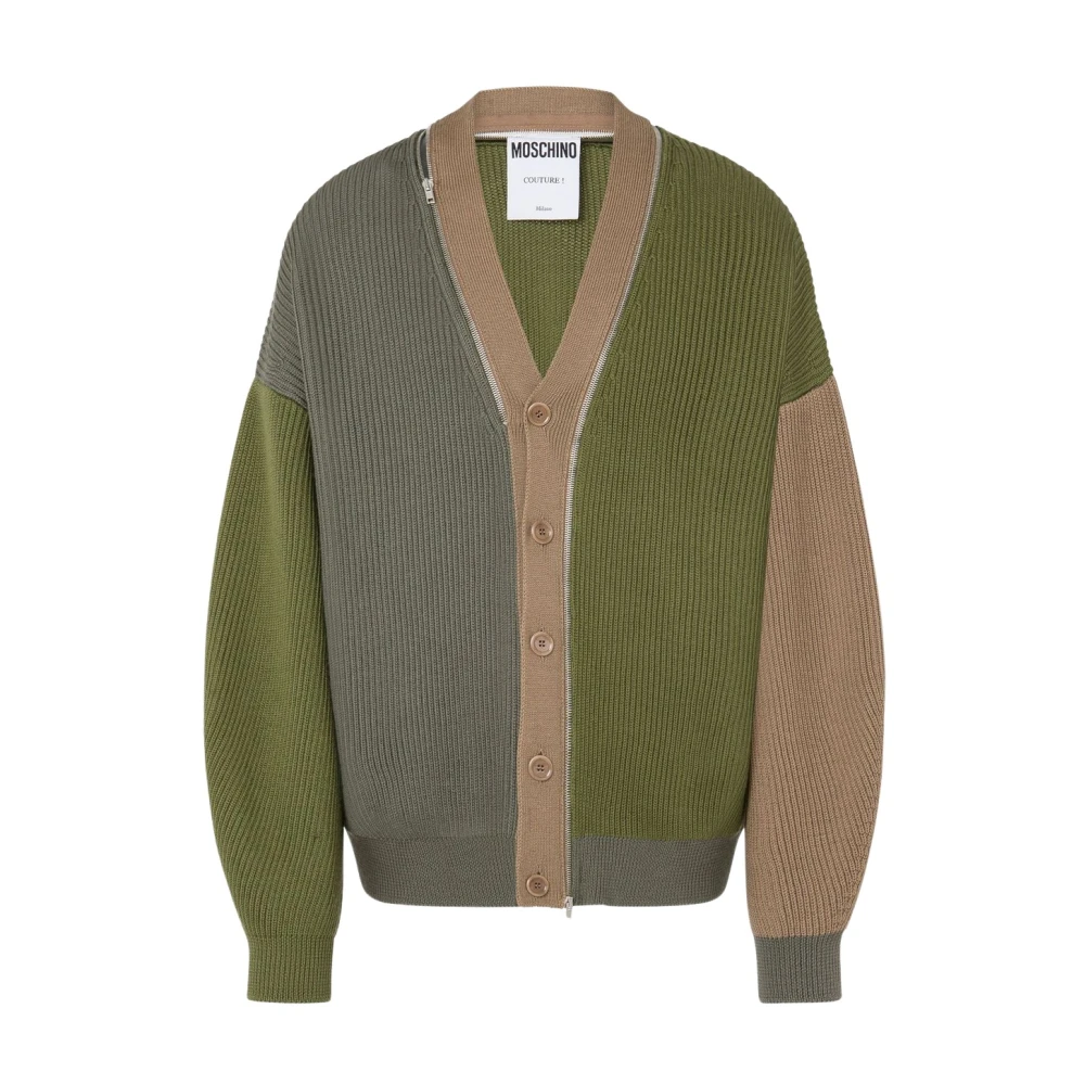 Moschino Cardigan Sweater Green Heren