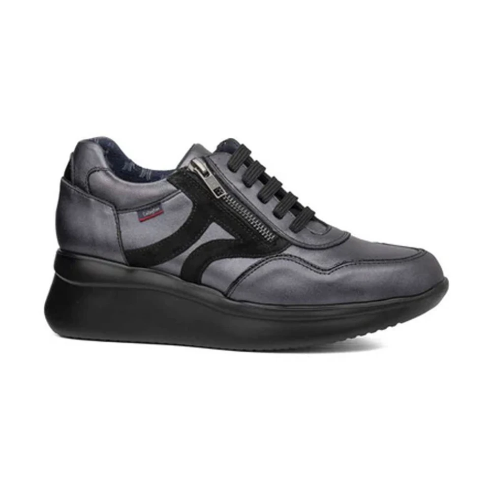 Callaghan Suède Zip Sneakers met Rubberen Zool Dames Schoenen Zwart