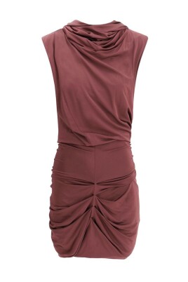 monochrome-draped-mini-dress-with-hood
