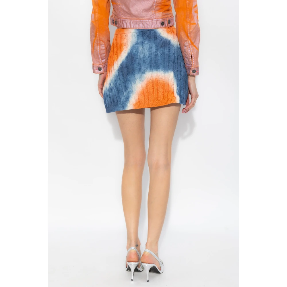 Diesel M-Jami katoenen rok Multicolor Dames