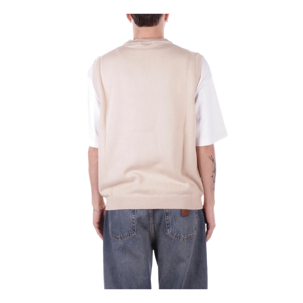 Carhartt WIP Logo Front Sweater Beige Heren