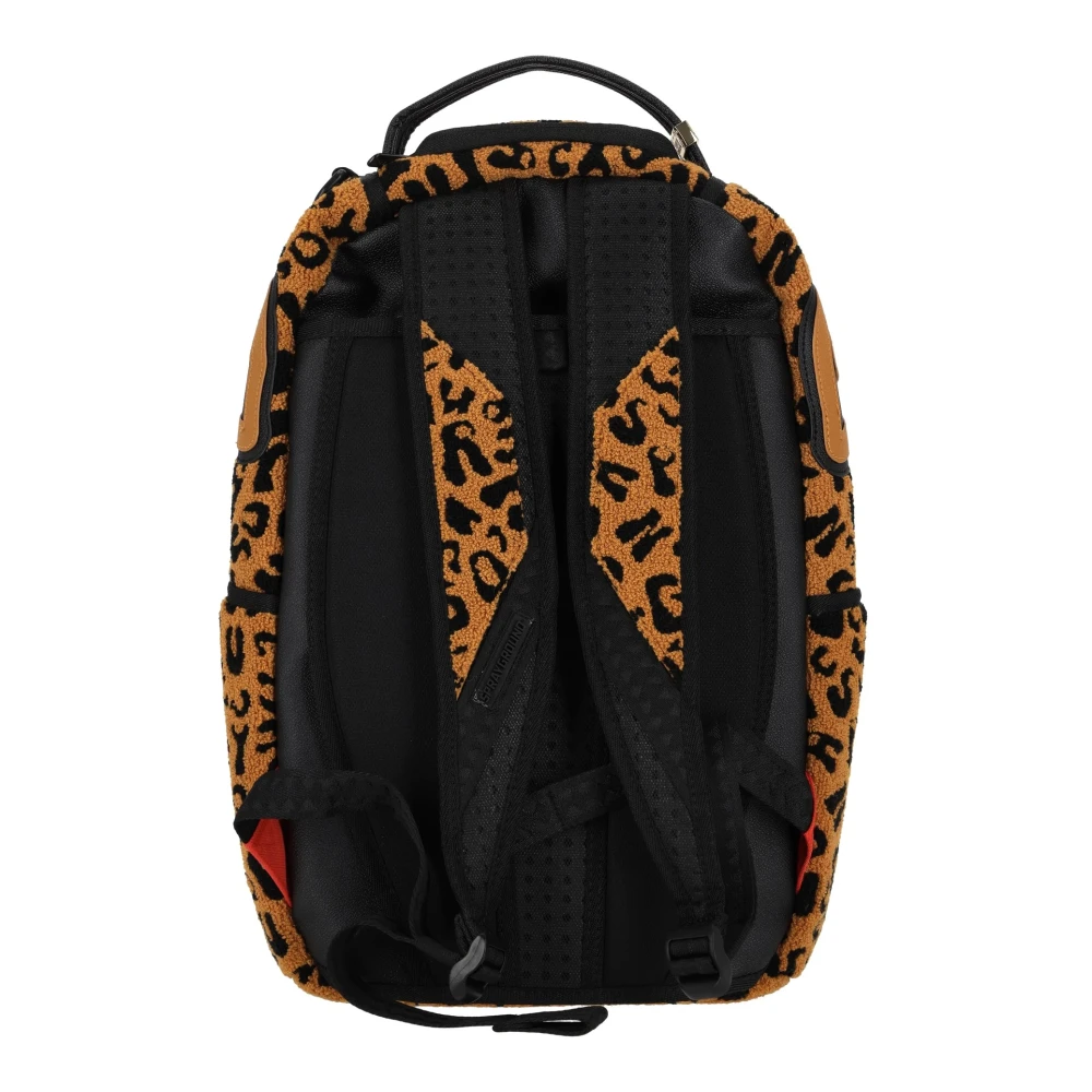 Sprayground Bruine Cheetah Chenille Rugzak Brown Unisex