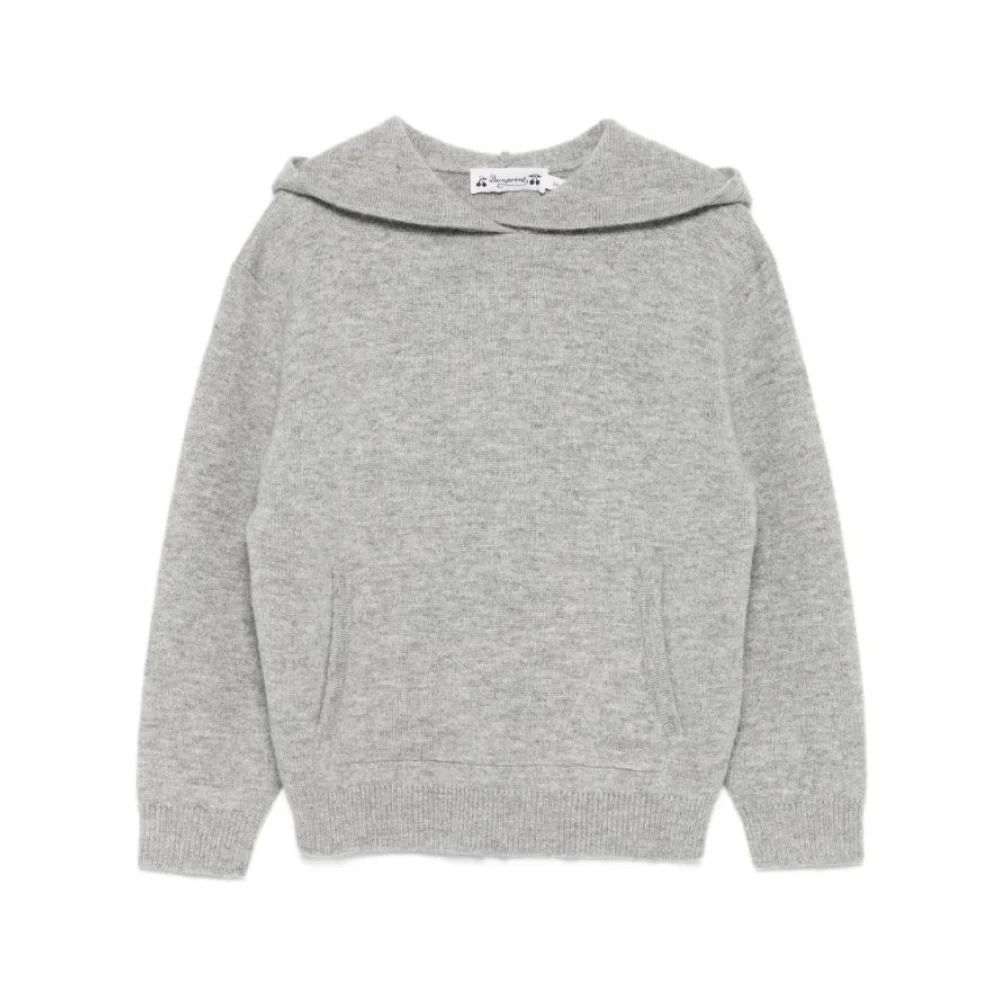 Bonpoint Girls Gray Kids Knitwear, 10 Y, Stylish Coats For Kids