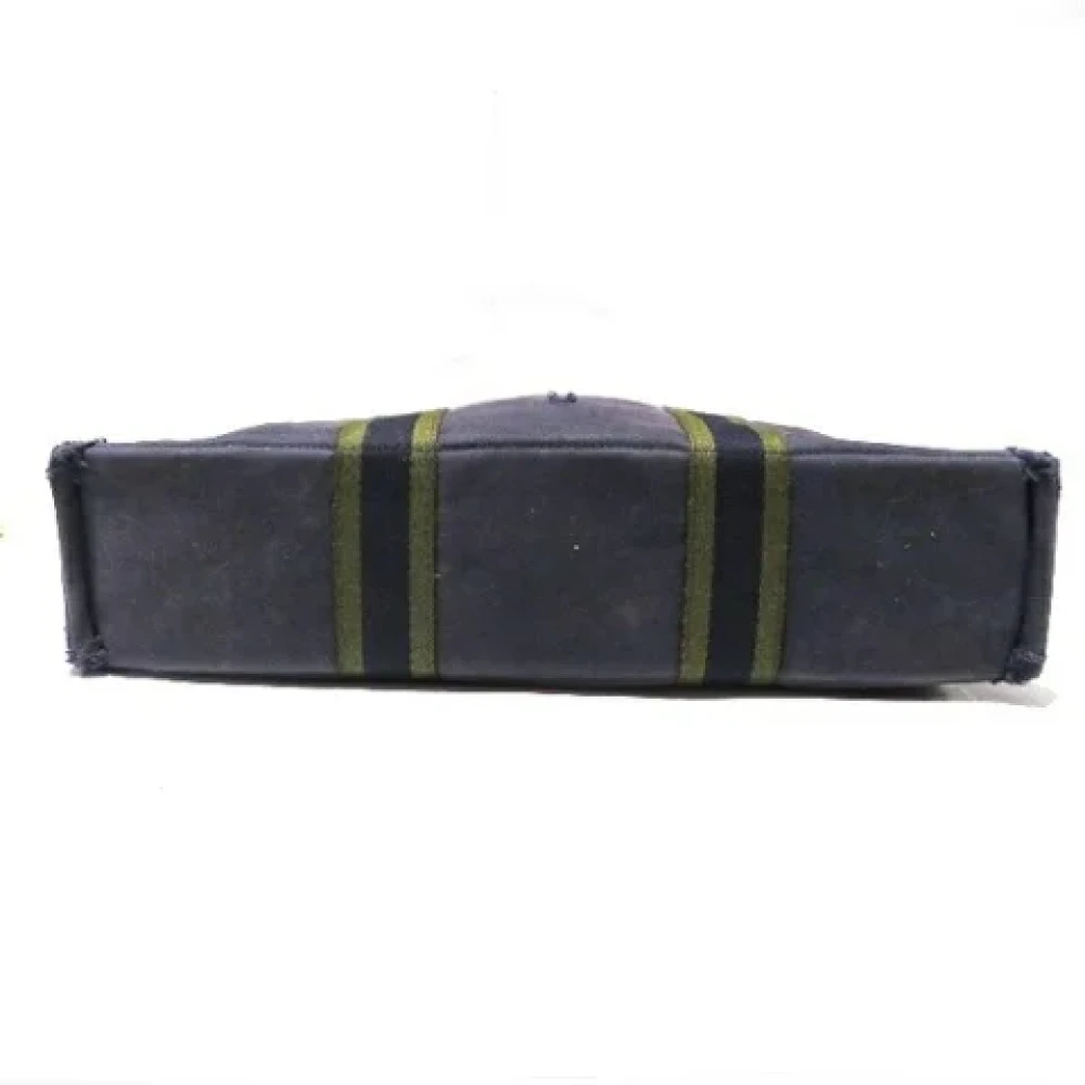 Hermès Vintage Pre-owned Canvas hermes-bags Gray Dames