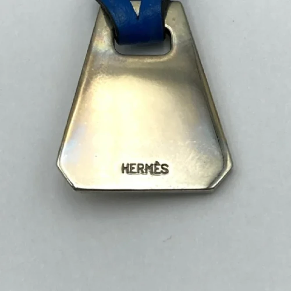 Hermès Vintage Pre-owned Leather key-holders Blue Dames