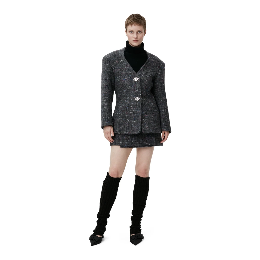 Ganni Cardigans Gray Dames