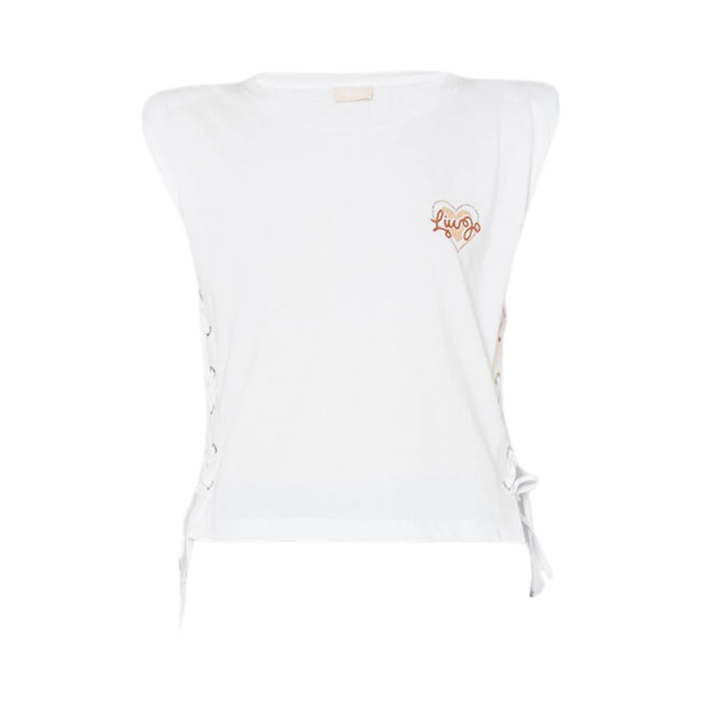 Liu Jo Klassiek T-shirt voor dagelijks gebruik White Dames